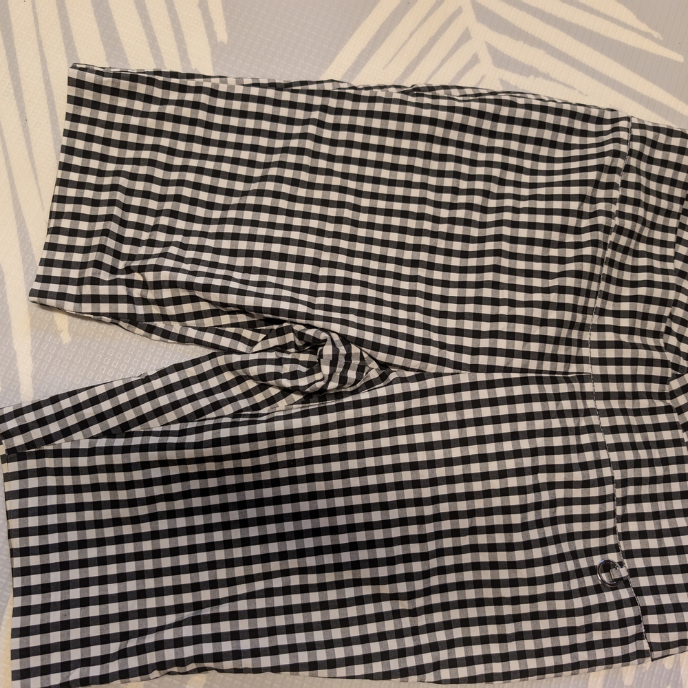 Rafaella Black and White Checkered Women Shorts